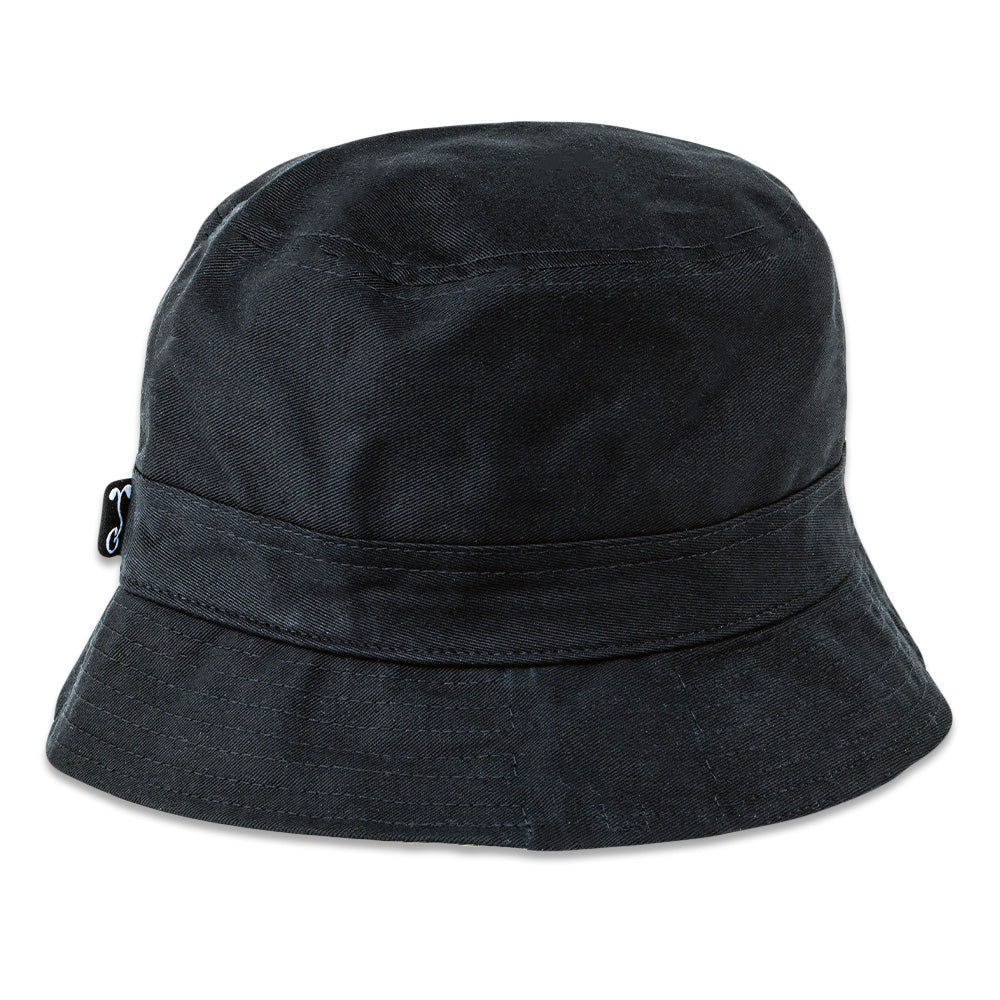 Touch of Class Black Gray Reversible Bucket Hat by Grassroots California
