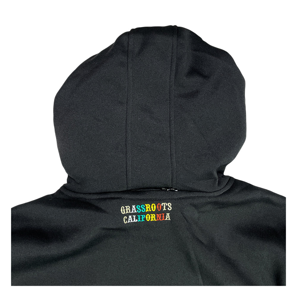 San Pedro Del Sol V3 Black Tall Pullover Hoodie by Grassroots California