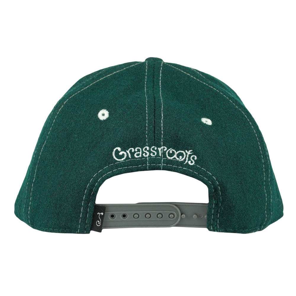 GRC 710 Native Plates Green Snapback Hat by Grassroots California
