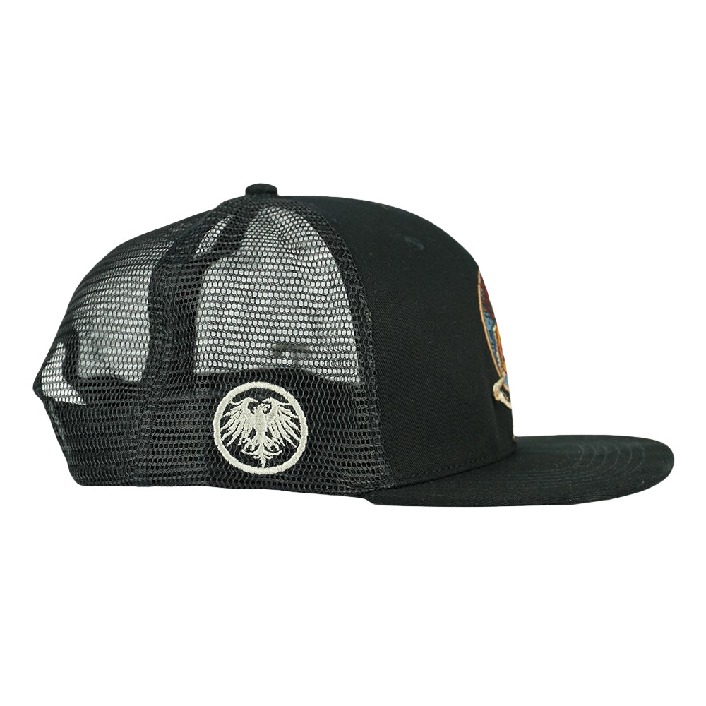 Stanley Mouse Easy Rider Never Summer Black Mesh Snapback Hat by Grassroots California