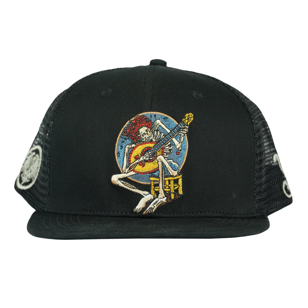 Stanley Mouse Easy Rider Never Summer Black Mesh Snapback Hat by Grassroots California