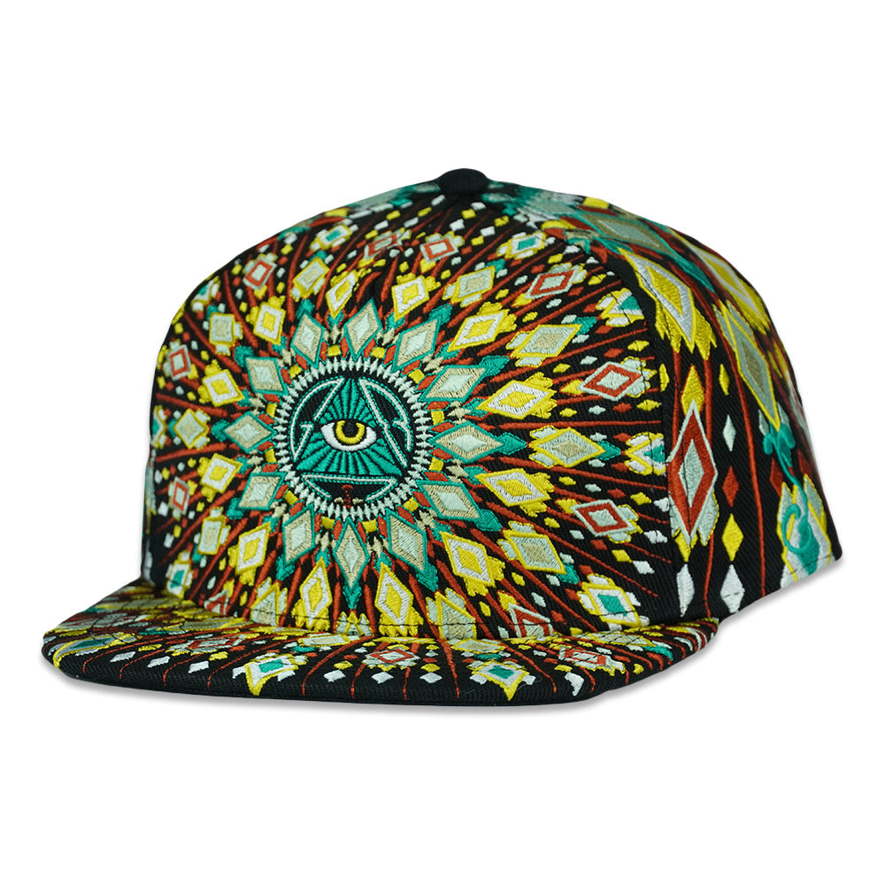 San Pedro Del Sol V3 Black Fitted Hat by Grassroots California