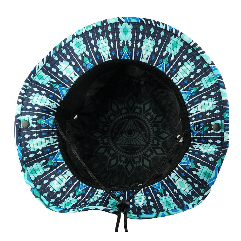 San Pedro Del Sol V3 Teal Boonie Hat by Grassroots California