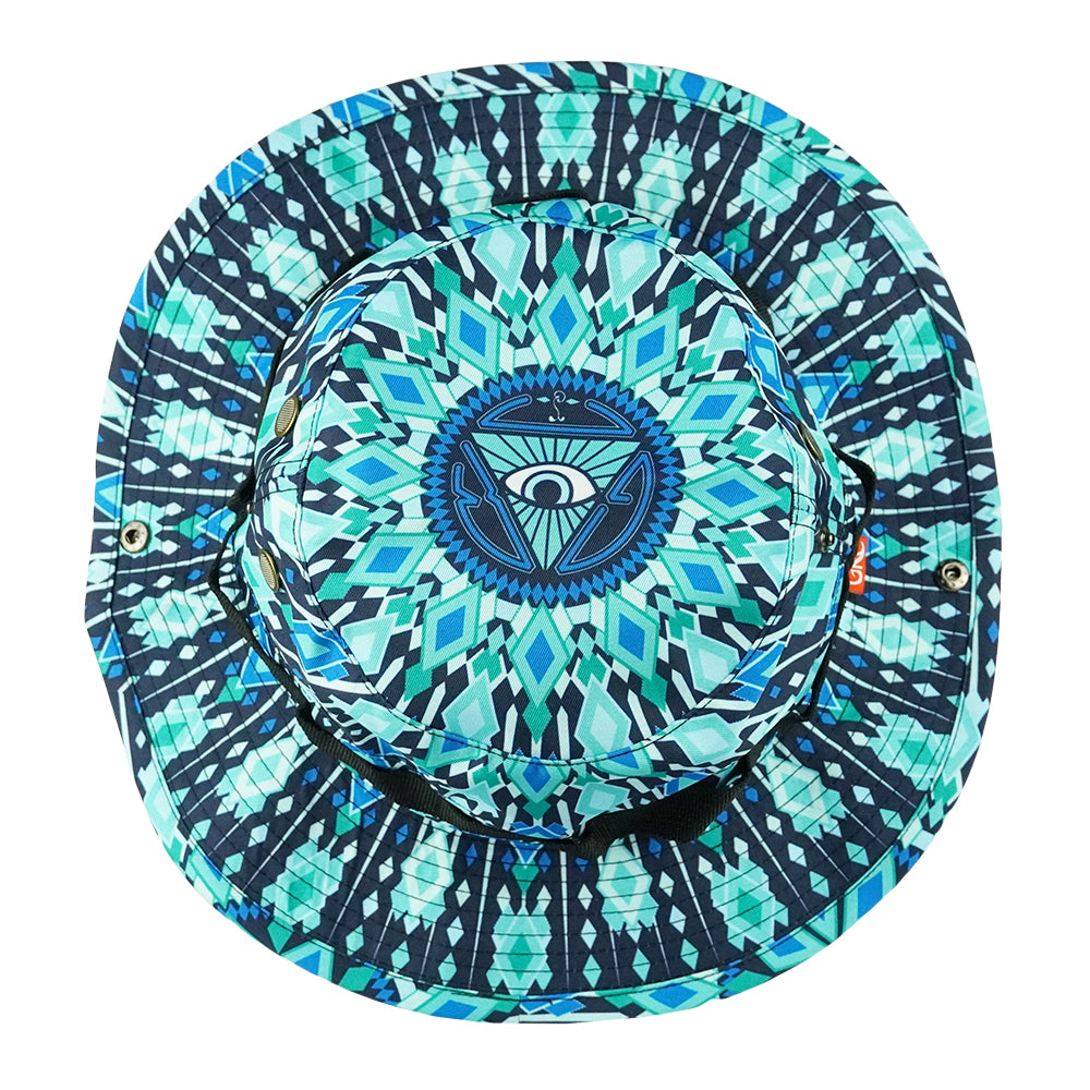 San Pedro Del Sol V3 Teal Boonie Hat by Grassroots California