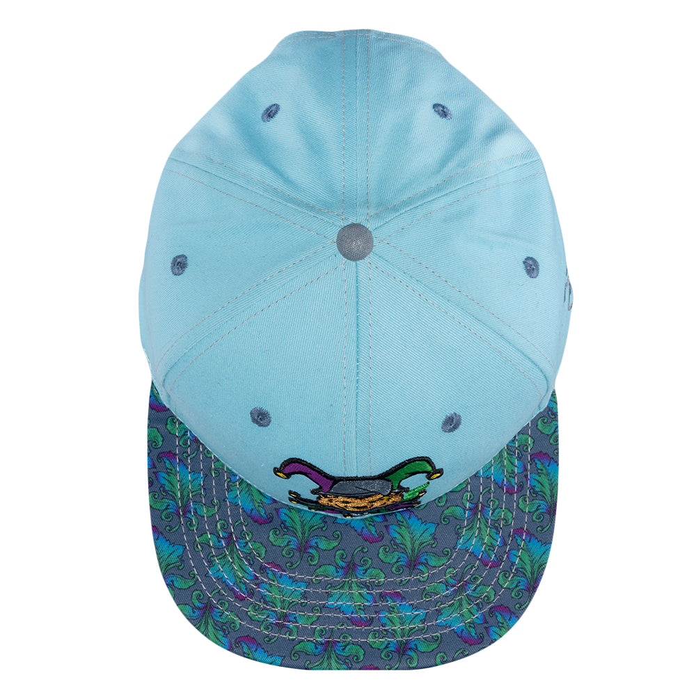Jester Bear Blue Snapback Hat by Grassroots California