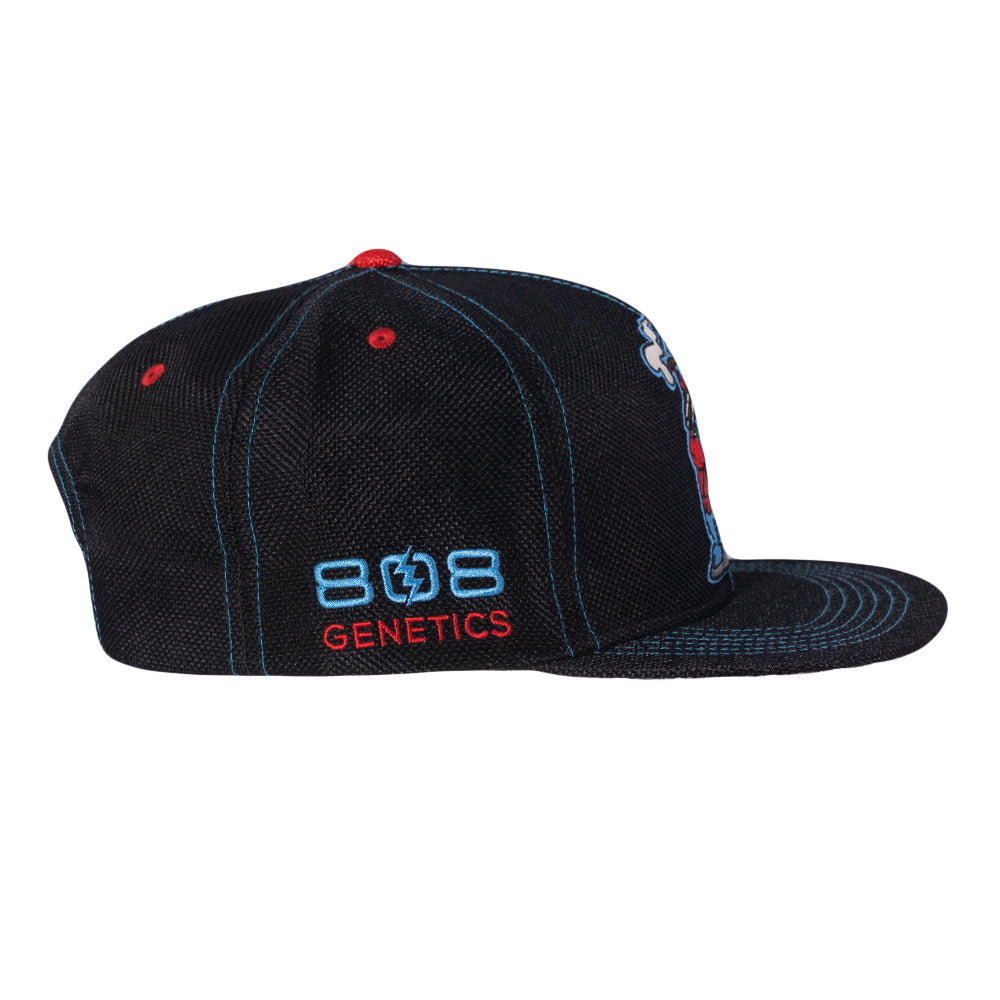 808 Genetics Cookie Black Snapback Hat by Grassroots California