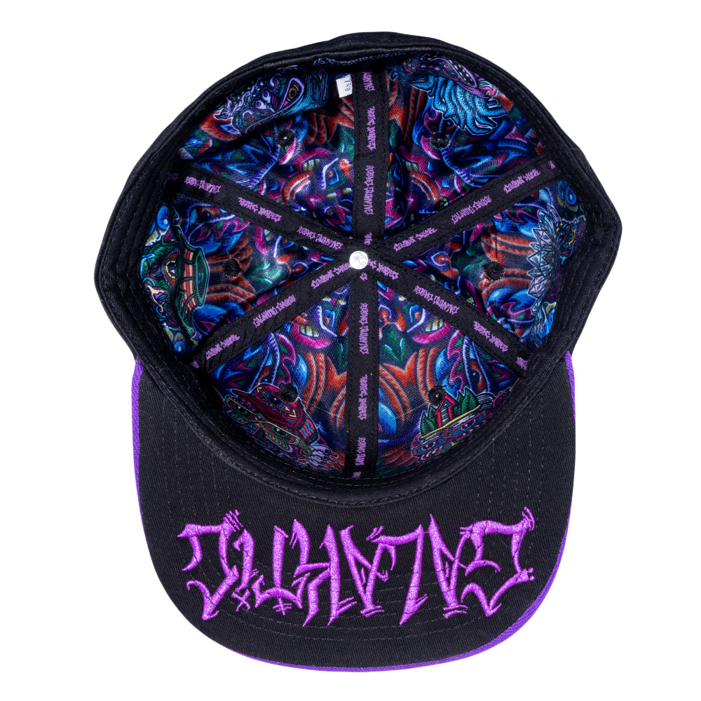 Chris Dyer Galaktic Gang Purple Fitted Hat by Grassroots California