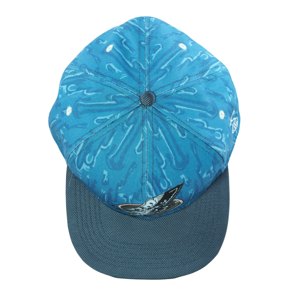 Vincent Gordon Ganja Bay Blue Fitted Hat by Grassroots California