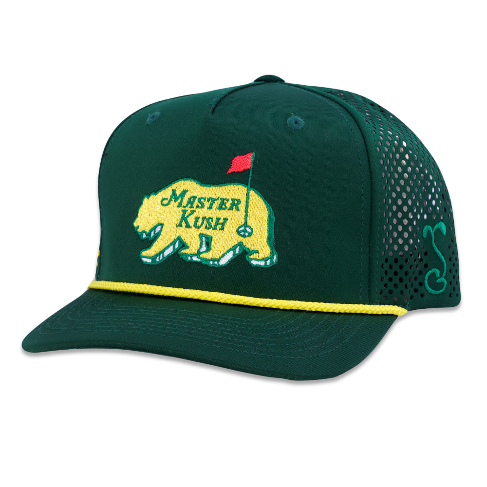 Kush Bear Dri-Bear Athletic Snapback Hat by Grassroots California