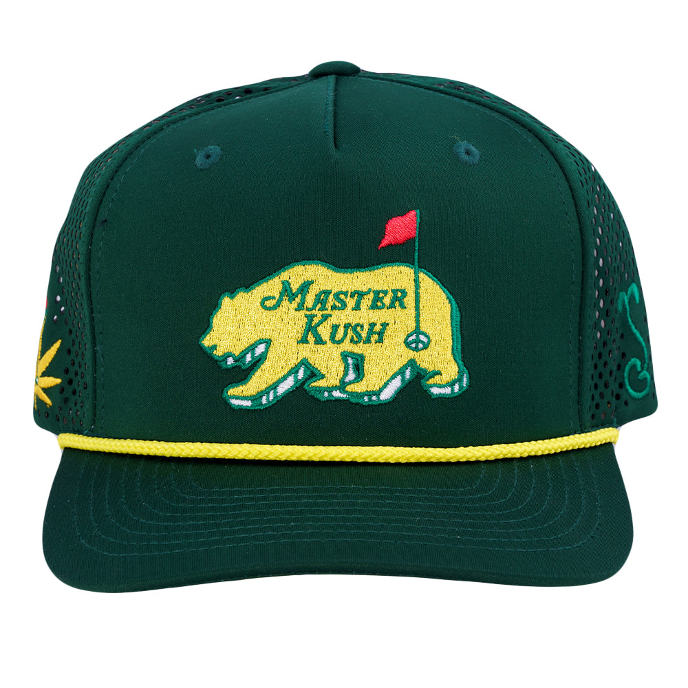 Kush Bear Dri-Bear Athletic Snapback Hat by Grassroots California
