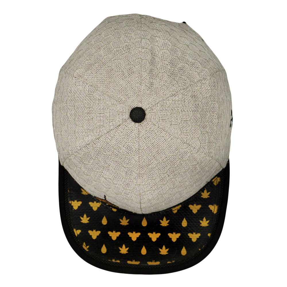 BeeSlick Molecule Tan Snapback Hat by Grassroots California