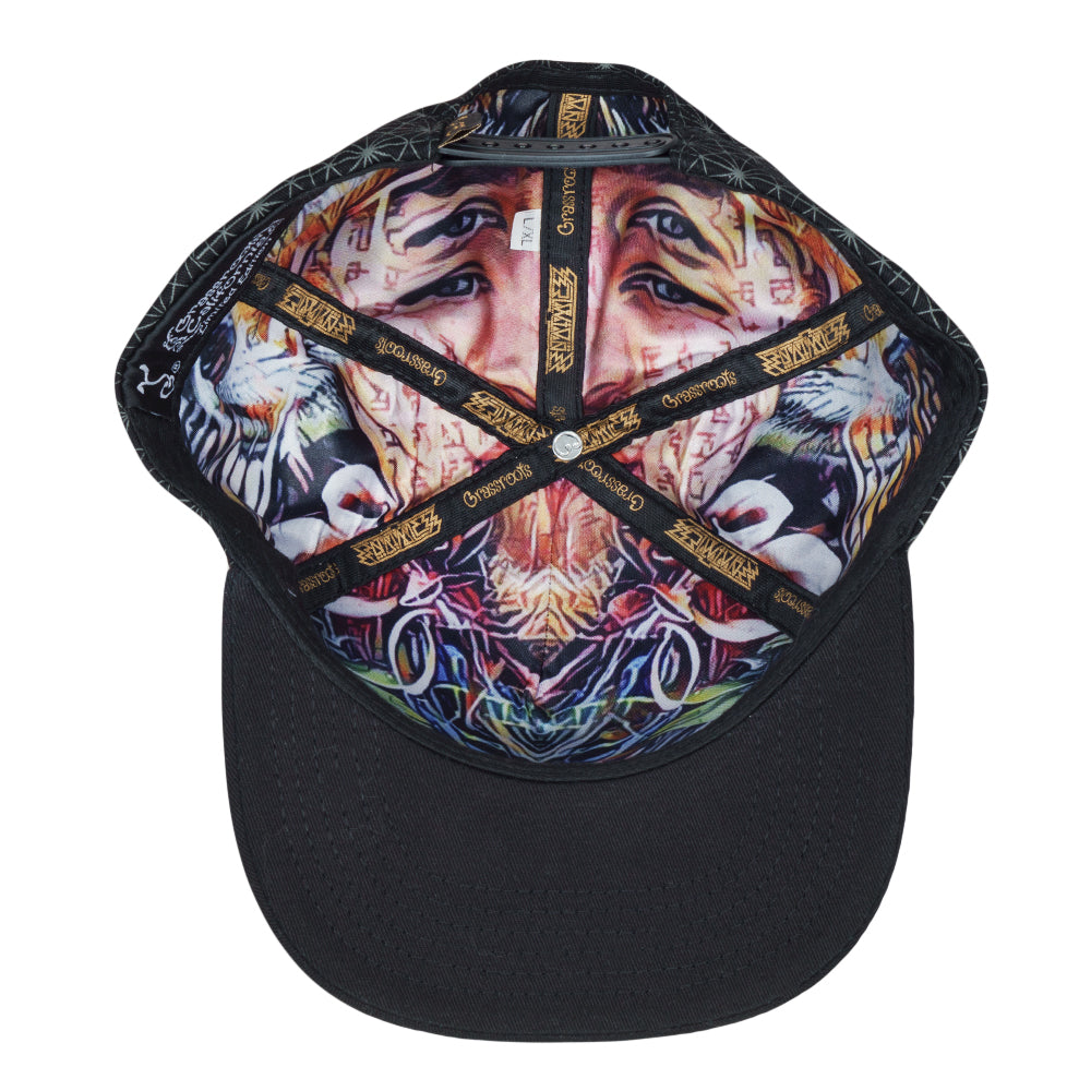 N.Aimless Black Snapback Hat by Grassroots California