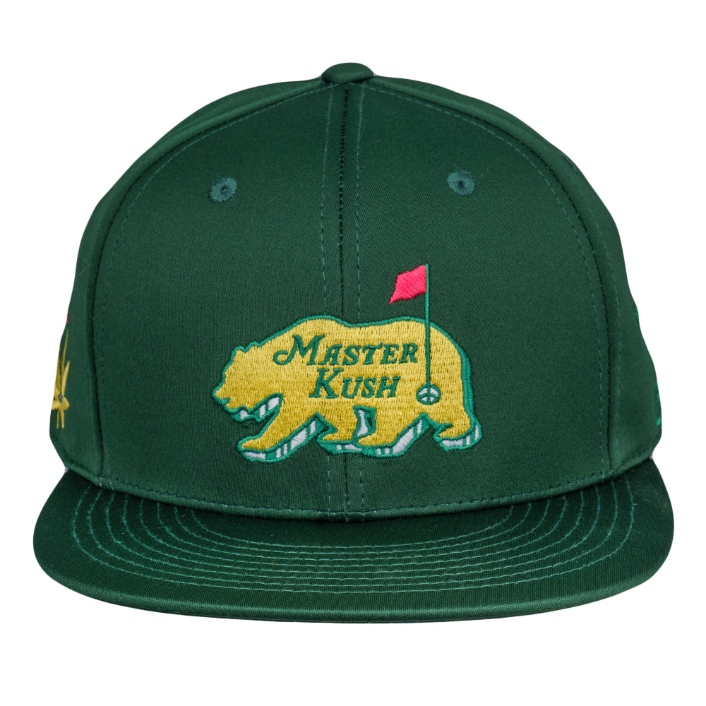 Kush Bear Dri-Bear Green Fitted Hat by Grassroots California