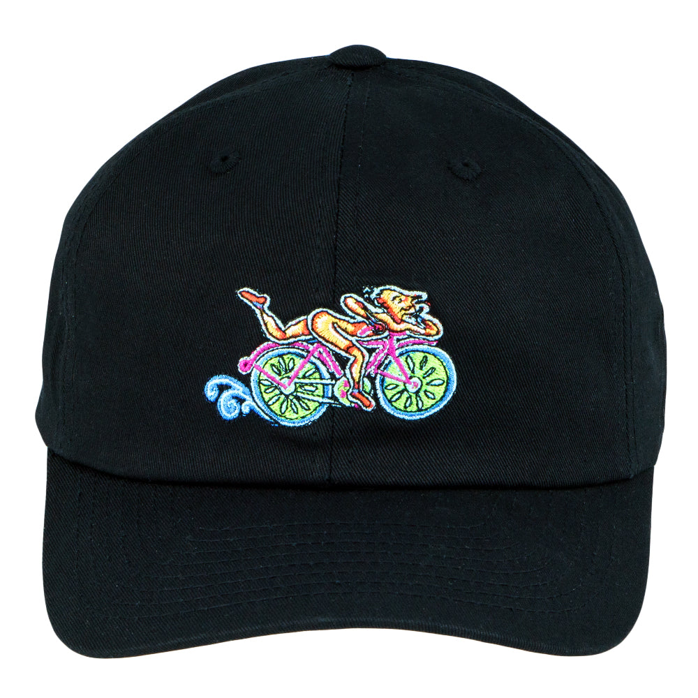 John Speaker Bicycle Day Black Dad Hat by Grassroots California
