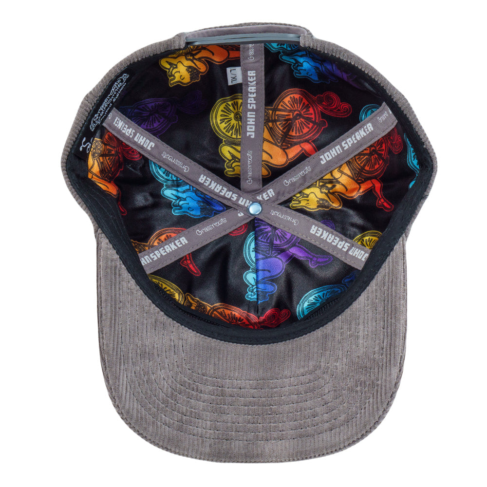 John Speaker Bicycle Day Gray Unstructured Snapback Hat by Grassroots California