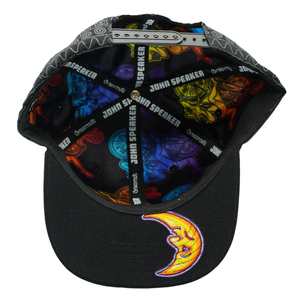 John Speaker Bicycle Day Black Snapback Hat by Grassroots California