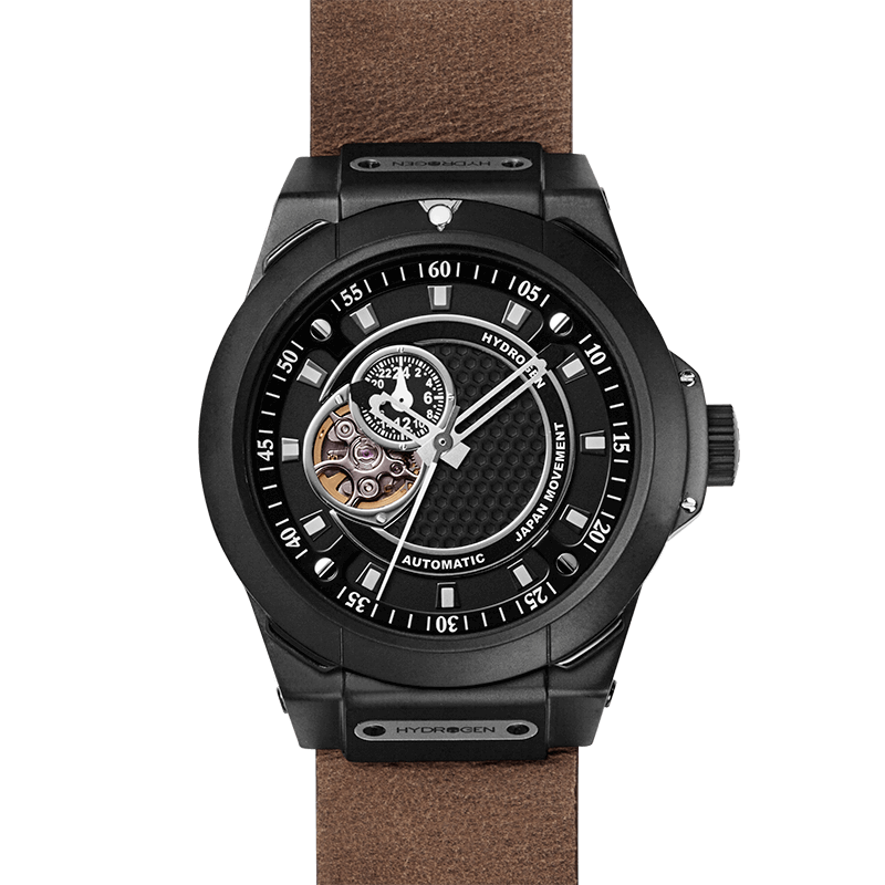 Vento Black Nato Leather by Hydrogen Watch