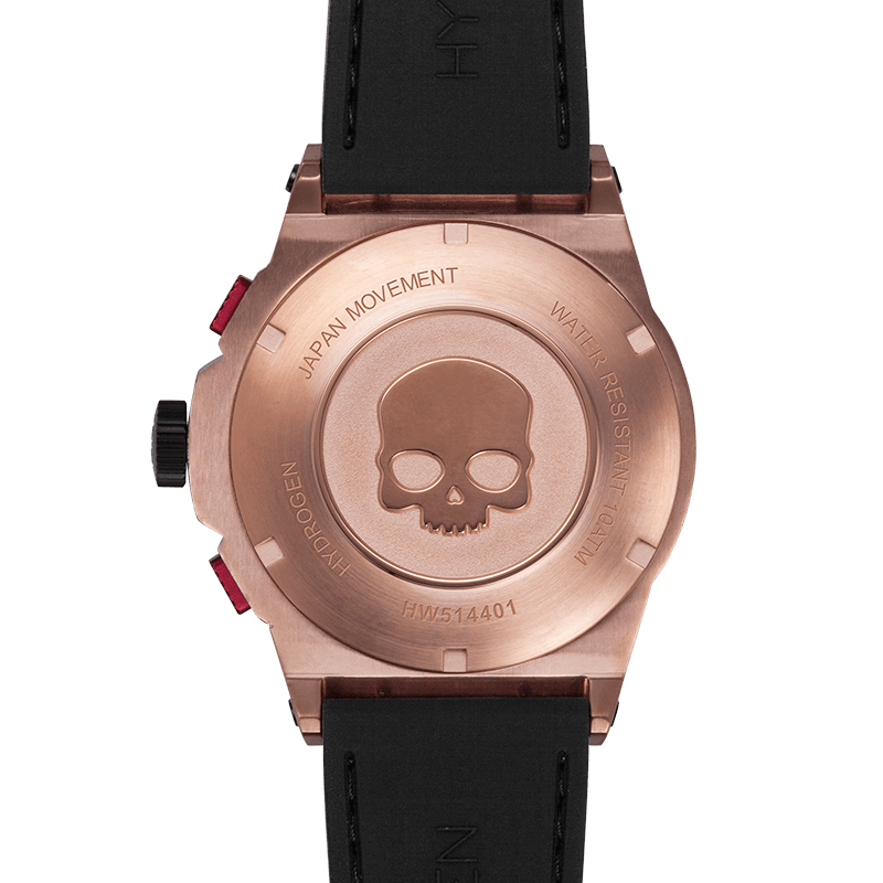 Otto Chrono Black Rose Gold by Hydrogen Watch