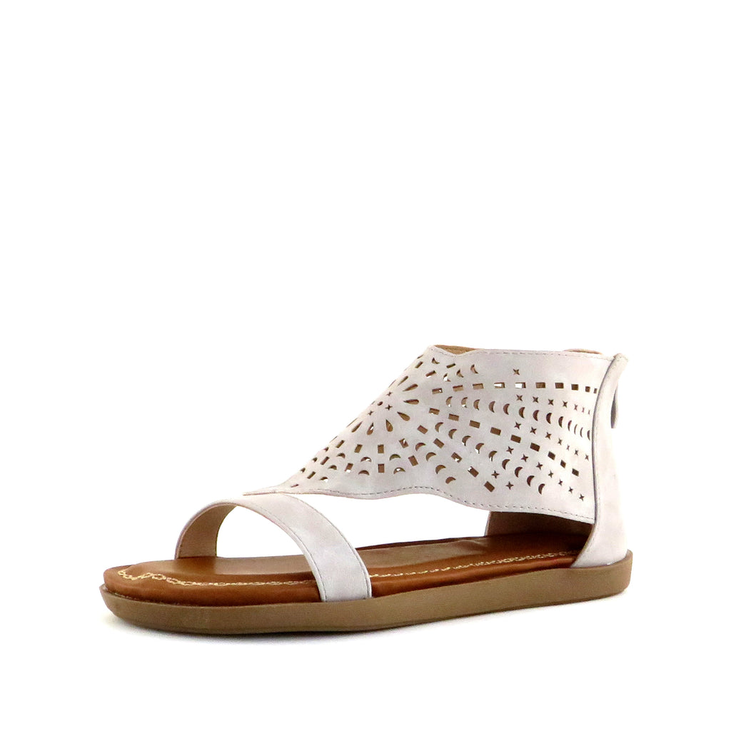 Women's Crissy Stone Perforated Sandal by Nest Shoes