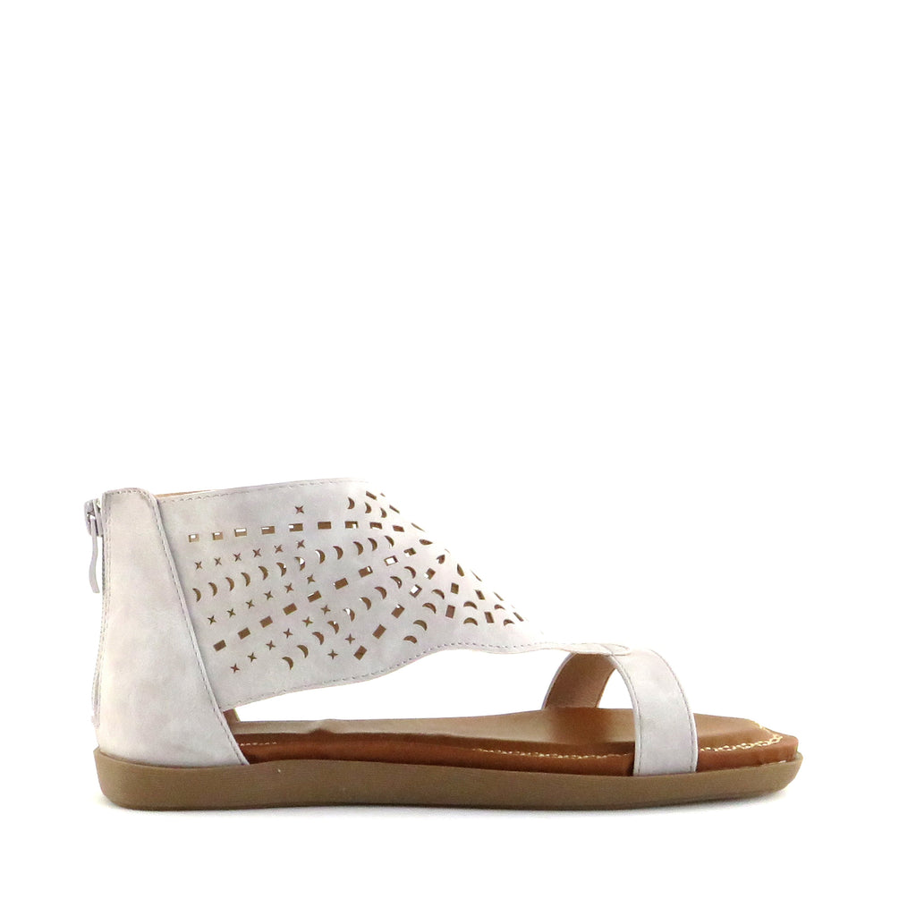 Women's Crissy Stone Perforated Sandal by Nest Shoes
