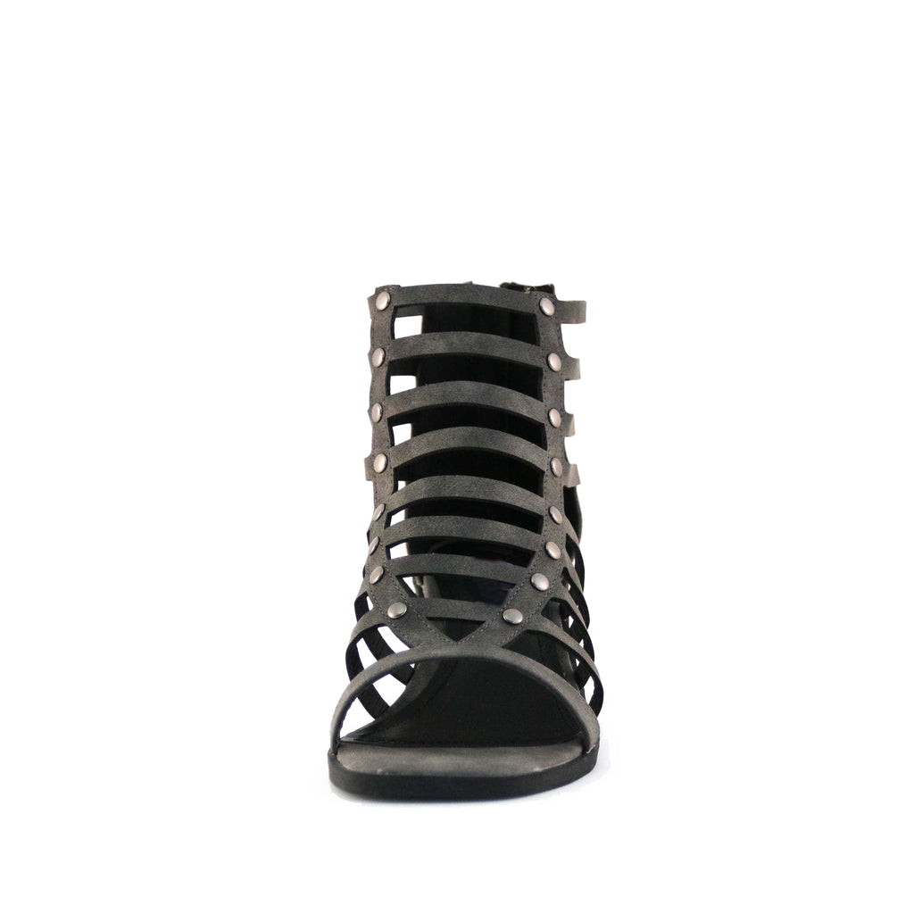 Women's Mina Strappy Block Heel Sandal Slate by Nest Shoes