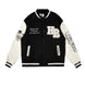 Retro Bear Embroidered Baseball Letterman Jacket