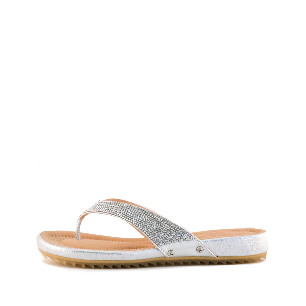 Women's Shellie Crystal Thong Sandal by Nest Shoes
