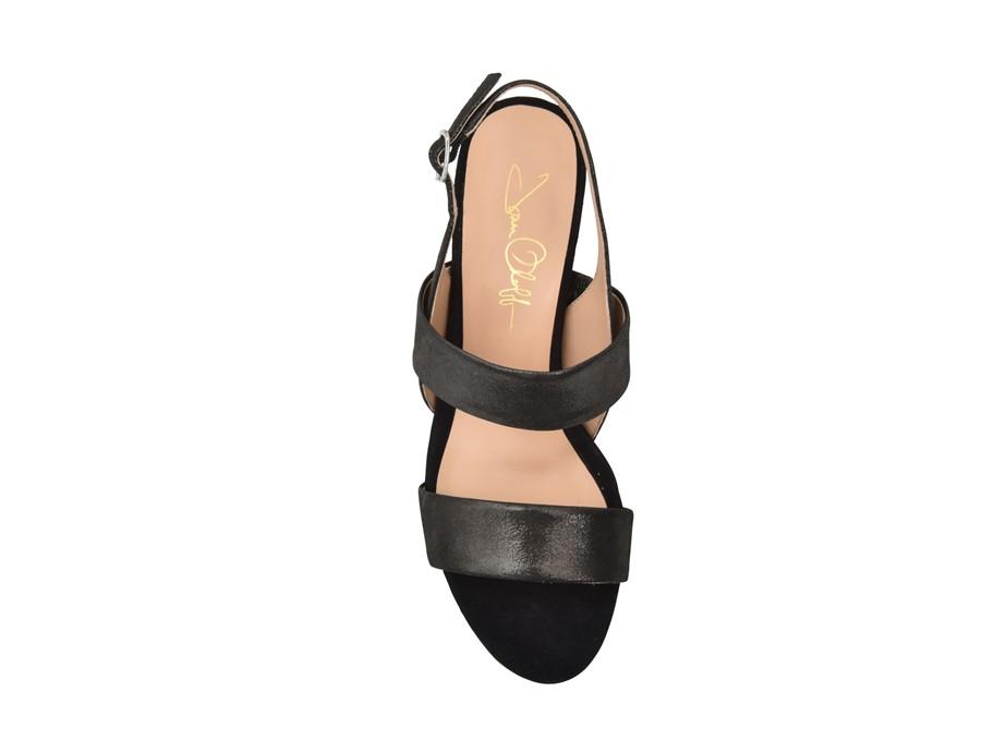 Fortune Black Shimmer Suede by Joan Oloff Shoes