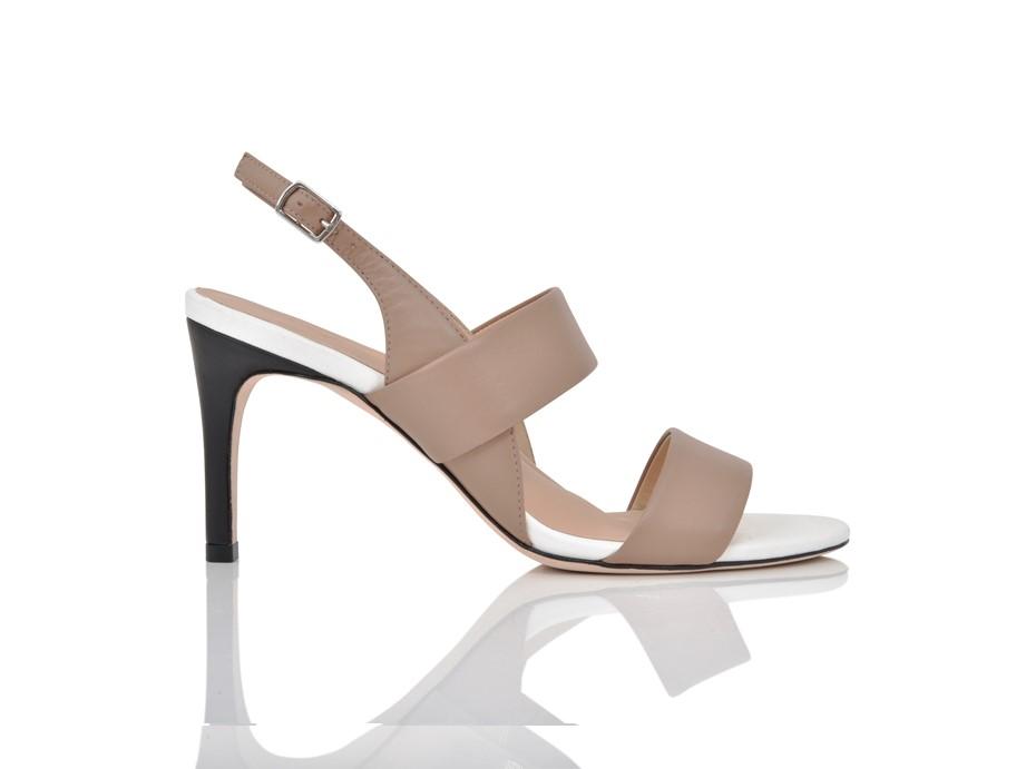 Fortune Tawny Brown/White/Black Lux Nappa by Joan Oloff Shoes