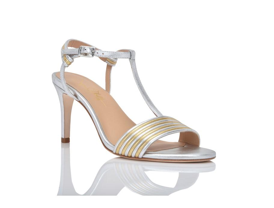 Freesia Silver/Gold Multi Lux Nappa by Joan Oloff Shoes