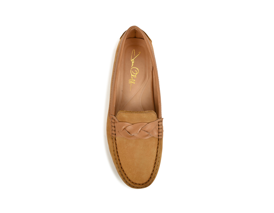 Piper Camel Nubuck/Camel Leather by Joan Oloff Shoes