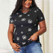 Double Take Dandelion Print Round Neck T-Shirt