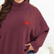 Plus Size Turtle Neck Long Sleeve Sweater