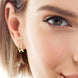 Moissanite 925 Sterling Silver Double-Layered Earrings