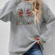 MERRY CHRISTMAS Round Neck Long Sleeve Sweatshirt