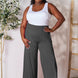 Double Take Full Size Smocked Wide Waistband Wide Leg Pants