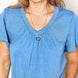 Double Take Ruched V-Neck Short Sleeve T-Shirt