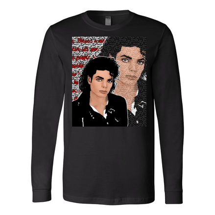 Kimante Michael JacksonLong Sleeve JerseyTee - Kimante Discounted Fashionionable clothing 