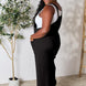 Double Take Full Size Wide Strap Overall with Pockets