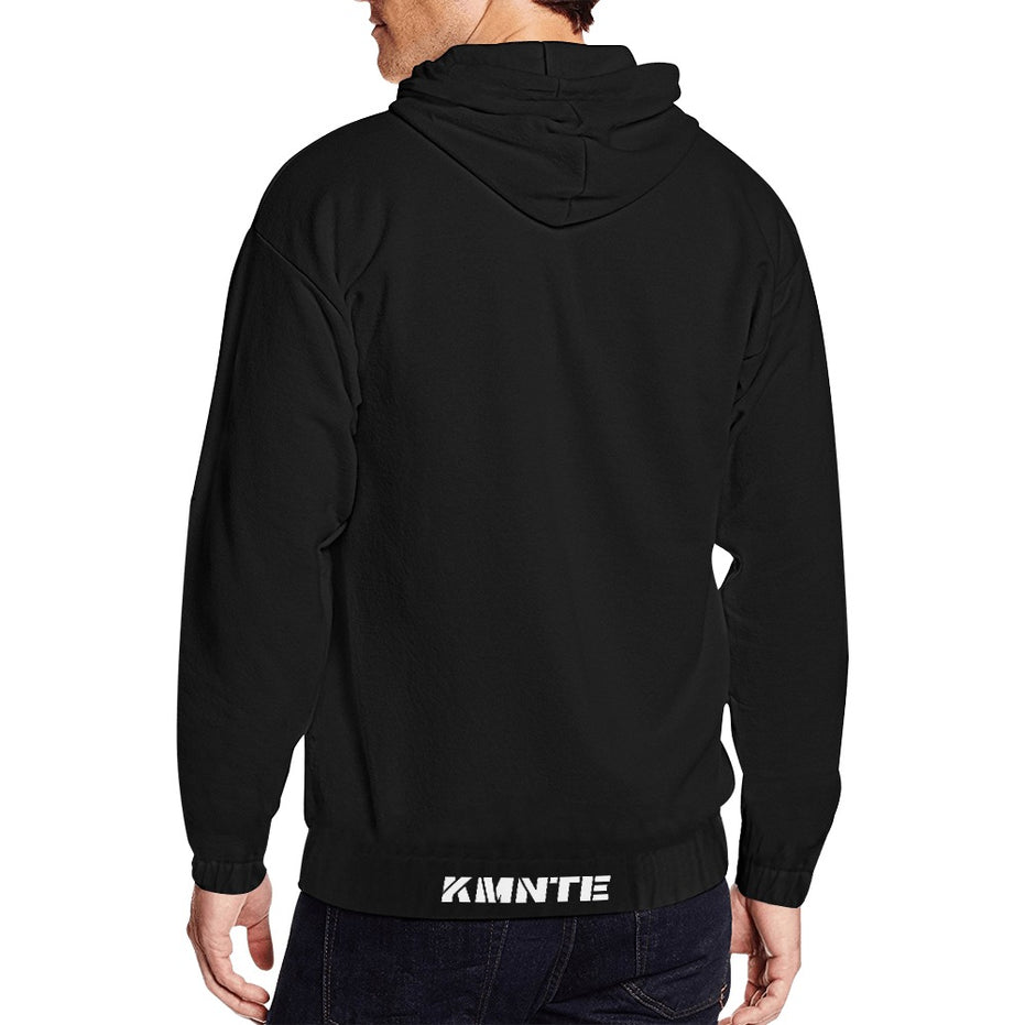 Kimante's Belly Men's All Over Print Full Zip Hoodie Jacket