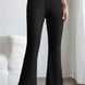 Basic Bae Full Size Ribbed High Waist Flare Pants