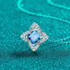1 Carat Moissanite Floral Pendant Necklace