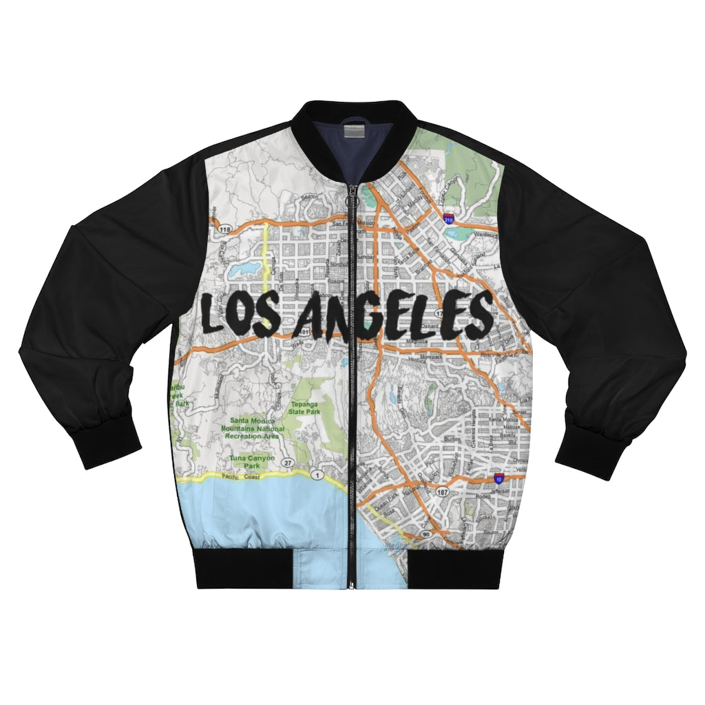 Los Angeles Kimante Black AOP Bomber Jacket