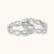 Moissanite Crisscross Hoop Earrings