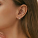Moissanite 925 Sterling Silver Double-Layered Earrings