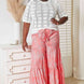 Double Take Ribbed Trim Round Neck Knit Top