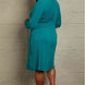 Culture Code Full Size Chevron Upper Bodycon Midi Dress