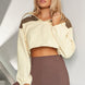 Contrast Drawstring Zip Up Jacket