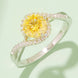 1 Carat Moissanite Contrast 925 Sterling Silver Ring