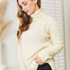 Heimish Full Size Long Sleeve Turtleneck Sweater with Side Slit